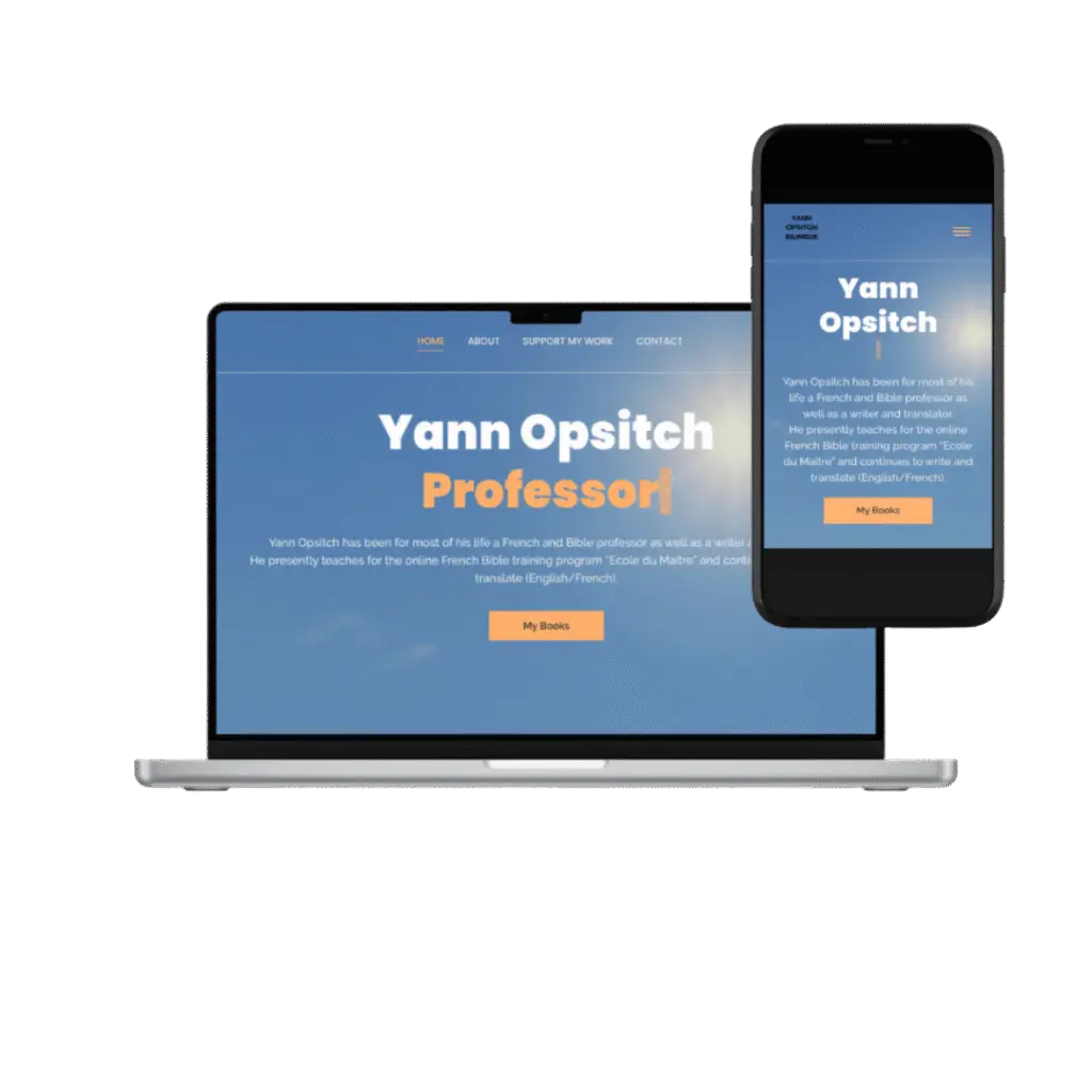 Site vitrine wordpress One Page - Yann Opsitch
